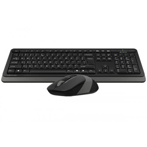 Клавиатура и мышь A4Tech Fstyler FG1010: Беспроводной мультимедийный комплект в черно-сером цвете