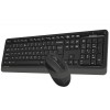 Клавиатура и мышь A4Tech Fstyler FG1010: Беспроводной мультимедийный комплект в черно-сером цвете