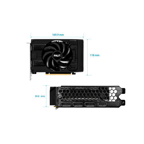 Видеокарта Palit PCI-E 5.0 PA-RTX5050 STORMX OC NVIDIA GeForce RTX 5050 8Gb 128bit GDDR6 2317/20000 HDMIx1 DPx3 HDCP Ret
