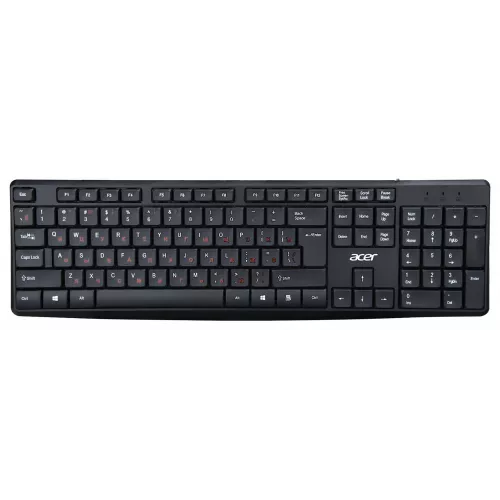 Клавиатура + мышь Acer OMW141 клав:черный мышь:черный USB (ZL.MCEEE.01M)