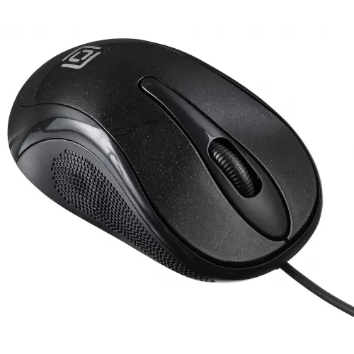 Мышь Оклик 385M черный оптическая 1600dpi USB для ноутбука 3but (1066858)
