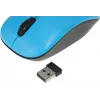Мышь Оклик 525MW черный/голубой оптическая 1000dpi беспров. USB для ноутбука 3but (1090724)