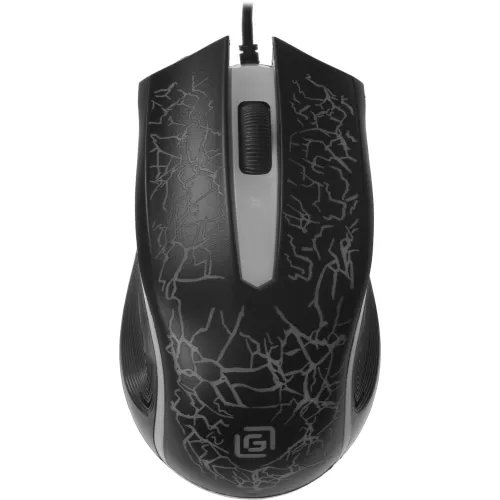 Мышь Оклик 395M SHADOW черный оптическая 1500dpi USB для ноутбука 3but (1102286)