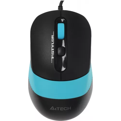 Мышь A4Tech Fstyler FM10 черный/синий оптическая 1600dpi USB 4but (FM10 BLUE)