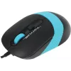 Мышь A4Tech Fstyler FM10 черный/синий оптическая 1600dpi USB 4but (FM10 BLUE)