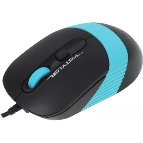 Мышь A4Tech Fstyler FM10 черный/синий оптическая 1600dpi USB 4but (FM10 BLUE)