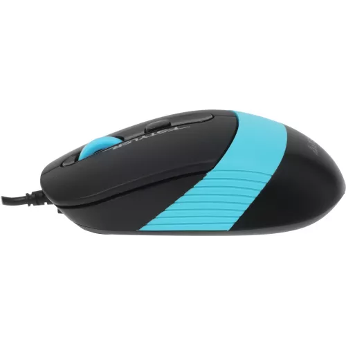 Мышь A4Tech Fstyler FM10 черный/синий оптическая 1600dpi USB 4but (FM10 BLUE)