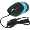 Мышь A4Tech Fstyler FM10 черный/синий оптическая 1600dpi USB 4but (FM10 BLUE)