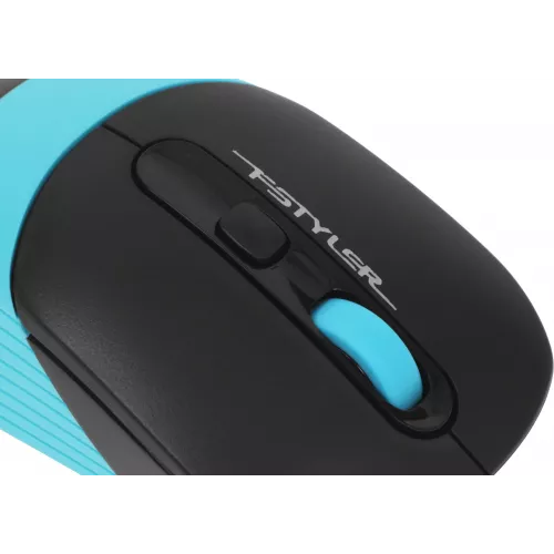 Мышь A4Tech Fstyler FM10 черный/синий оптическая 1600dpi USB 4but (FM10 BLUE)