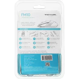 Мышь A4Tech Fstyler FM10 черный/синий оптическая 1600dpi USB 4but (FM10 BLUE)