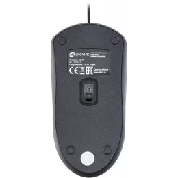 Мышь Оклик 125M черный оптическая 1200dpi USB 3but (1175317)