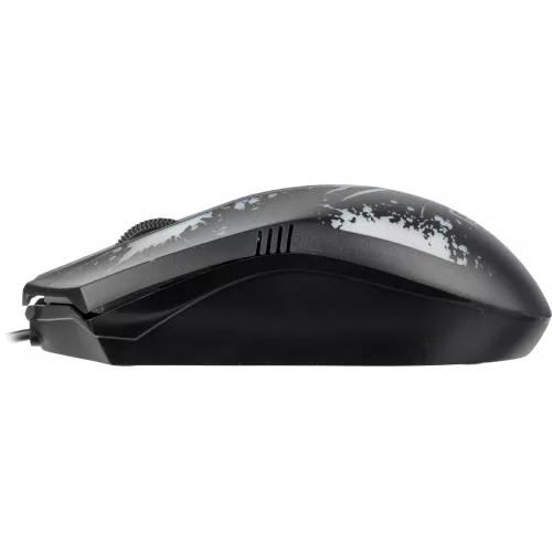 Мышь Оклик 399M STIGMA черный оптическая 1200dpi USB для ноутбука 3but (1175321)