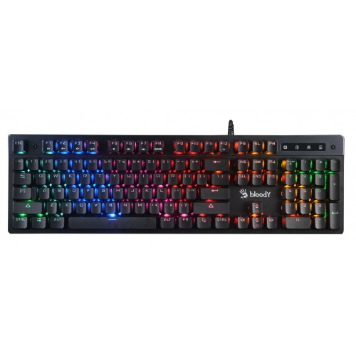 Клавиатура A4Tech B500N серый USB for gamer LED кабель 1.8м