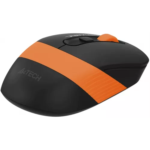 Мышь A4Tech Fstyler FG10S черный/оранжевый оптическая 2000dpi silent беспров. USB для ноутбука 4but (FG10S ORANGE)