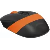 Мышь A4Tech Fstyler FG10S черный/оранжевый оптическая 2000dpi silent беспров. USB для ноутбука 4but (FG10S ORANGE)