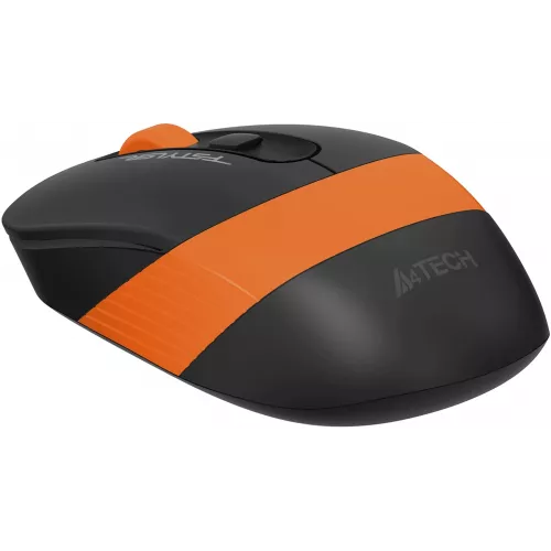 Мышь A4Tech Fstyler FG10S черный/оранжевый оптическая 2000dpi silent беспров. USB для ноутбука 4but (FG10S ORANGE)
