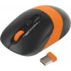 Мышь A4Tech Fstyler FG10S черный/оранжевый оптическая 2000dpi silent беспров. USB для ноутбука 4but (FG10S ORANGE)