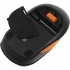 Мышь A4Tech Fstyler FG10S черный/оранжевый оптическая 2000dpi silent беспров. USB для ноутбука 4but (FG10S ORANGE)