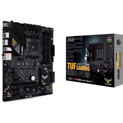 Материнская плата Asus TUF GAMING B550-PLUS Soc-AM4 AMD B550 4xDDR4 ATX AC`97 8ch(7.1) 2.5Gg RAID+HDMI+DP