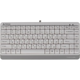 Клавиатура A4Tech FK11 белый USB slim (FK11 USB (WHITE)) кабель 1.5м