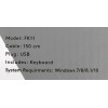 Клавиатура A4Tech FK11 белый USB slim (FK11 USB (WHITE)) кабель 1.5м