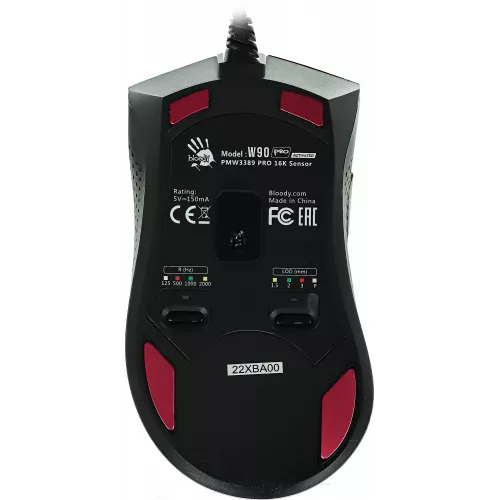 Мышь A4Tech Bloody W90 Pro черный оптическая 16000dpi USB 10but