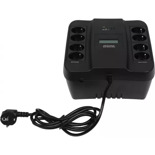 Источник бесперебойного питания Powercom Spider SPD-750U LCD USB 450Вт 750ВА черный