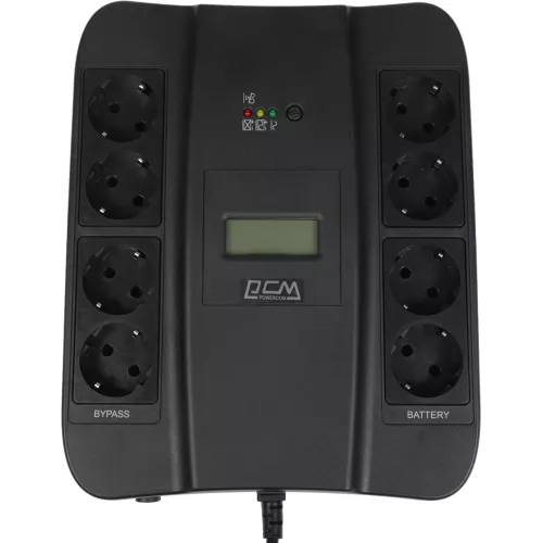 Источник бесперебойного питания Powercom Spider SPD-750U LCD USB 450Вт 750ВА черный