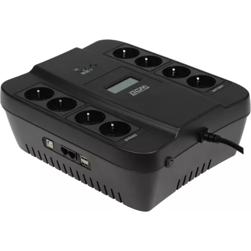 Источник бесперебойного питания Powercom Spider SPD-750U LCD USB 450Вт 750ВА черный