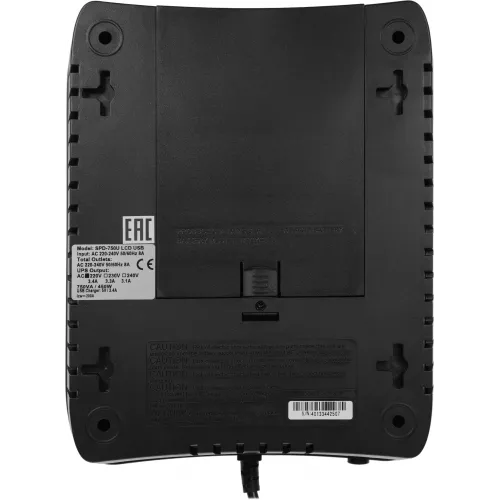 Источник бесперебойного питания Powercom Spider SPD-750U LCD USB 450Вт 750ВА черный