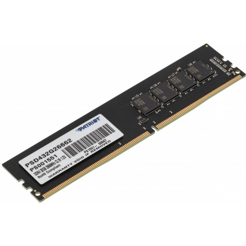 Память DDR4 32Gb 2666MHz Patriot PSD432G26662 Signature RTL PC4-21300 CL19 DIMM 288-pin 1.2В dual rank Ret