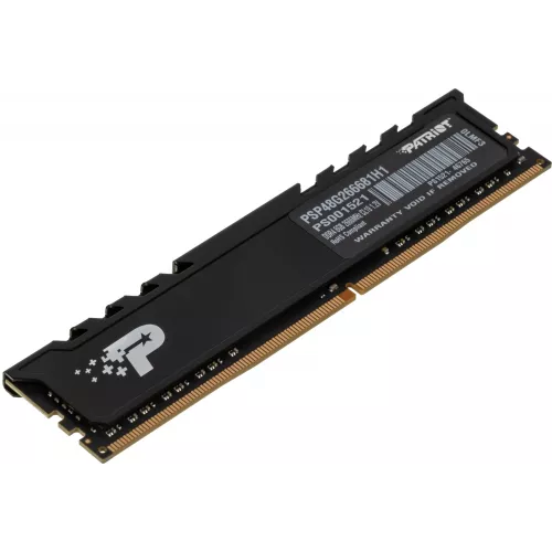 Память DDR4 8Gb 2666MHz Patriot PSP48G266681H1 Signature RTL PC4-21300 CL19 DIMM 288-pin 1.2В single rank с радиатором Ret