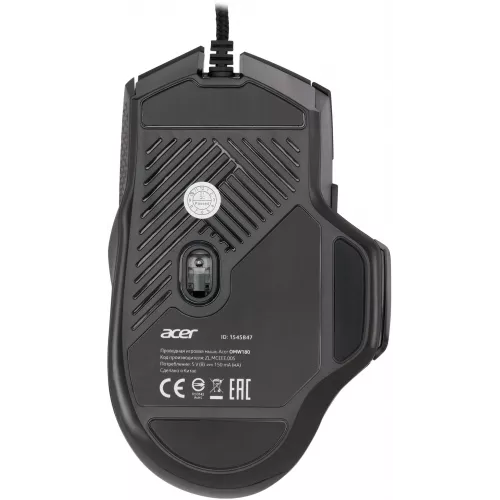 Мышь Acer OMW180 черный оптическая 6400dpi USB 9but (ZL.MCEEE.00S)