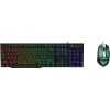 Клавиатура + мышь Оклик 400GMK клав:черный мышь:черный USB LED (1546779)