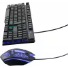 Клавиатура + мышь Оклик 400GMK клав:черный мышь:черный USB LED (1546779)