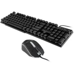 Клавиатура + мышь Оклик 400GMK клав:черный мышь:черный USB LED (1546779)