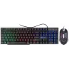 Клавиатура + мышь Оклик 400GMK клав:черный мышь:черный USB LED (1546779)