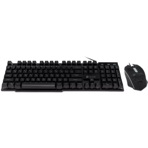 Клавиатура + мышь Оклик 400GMK клав:черный мышь:черный USB LED (1546779)