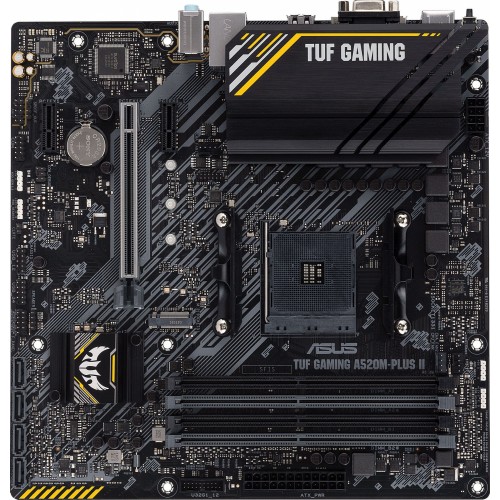 Материнская плата Asus TUF GAMING A520M-PLUS II Soc-AM4 AMD A520 4xDDR4 mATX AC`97 8ch(7.1) GbLAN RAID+VGA+HDMI+DP