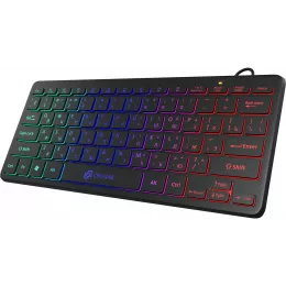 Клавиатура Оклик 300S черный USB slim LED (1696461) кабель 1.6м