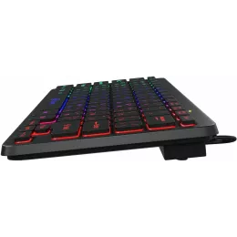 Клавиатура Оклик 300S черный USB slim LED (1696461) кабель 1.6м