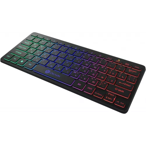 Клавиатура Оклик 300S черный USB slim LED (1696461) кабель 1.6м