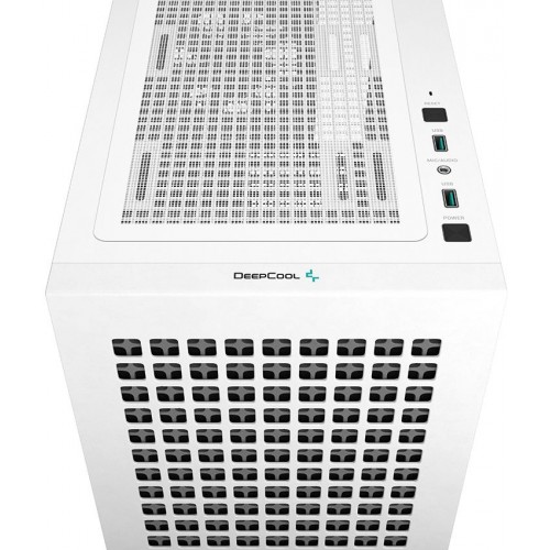 Корпус Deepcool CH370 белый без БП mATX 7x120mm 4x140mm 2xUSB3.0 audio bott PSU