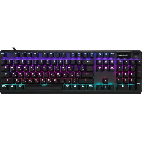 Клавиатура Steelseries Apex Pro механическая черный USB for gamer LED (подставка для запястий) (64626) кабель 1.8м