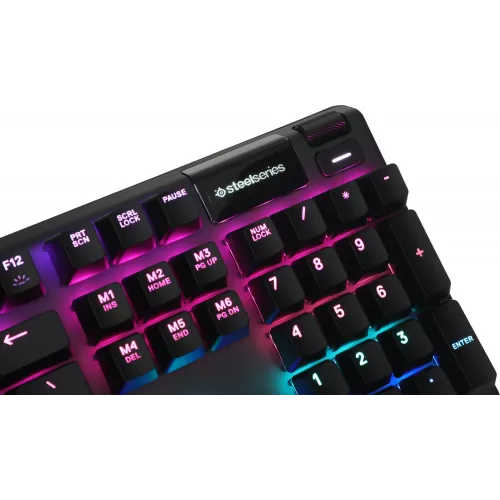 Клавиатура Steelseries Apex Pro механическая черный USB for gamer LED (подставка для запястий) (64626) кабель 1.8м
