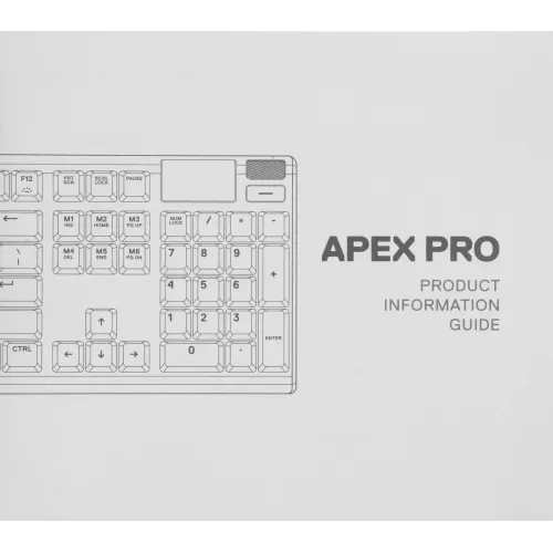 Клавиатура Steelseries Apex Pro механическая черный USB for gamer LED (подставка для запястий) (64626) кабель 1.8м
