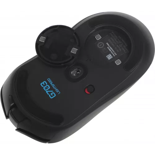 Мышь Logitech G703 LightSpeed черный оптическая 25600dpi беспров. USB 6but (910-005644)