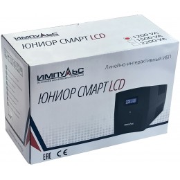 Источник бесперебойного питания Импульс 1200 720Вт 1200ВА черный