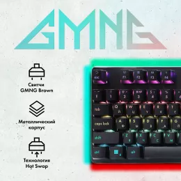 Клавиатура GMNG GG-KB765XP механическая черный USB Multimedia for gamer LED (1901096) кабель 1.8м