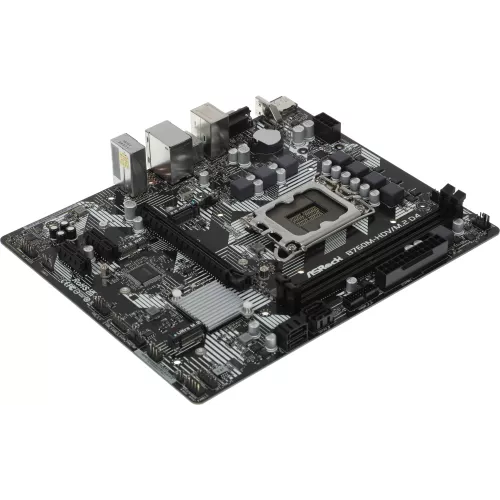 Материнская плата Asrock B760M-HDV/M.2 D4 Soc-1700 Intel B760 2xDDR4 mATX AC`97 8ch(7.1) GbLAN RAID+VGA+HDMI+DP